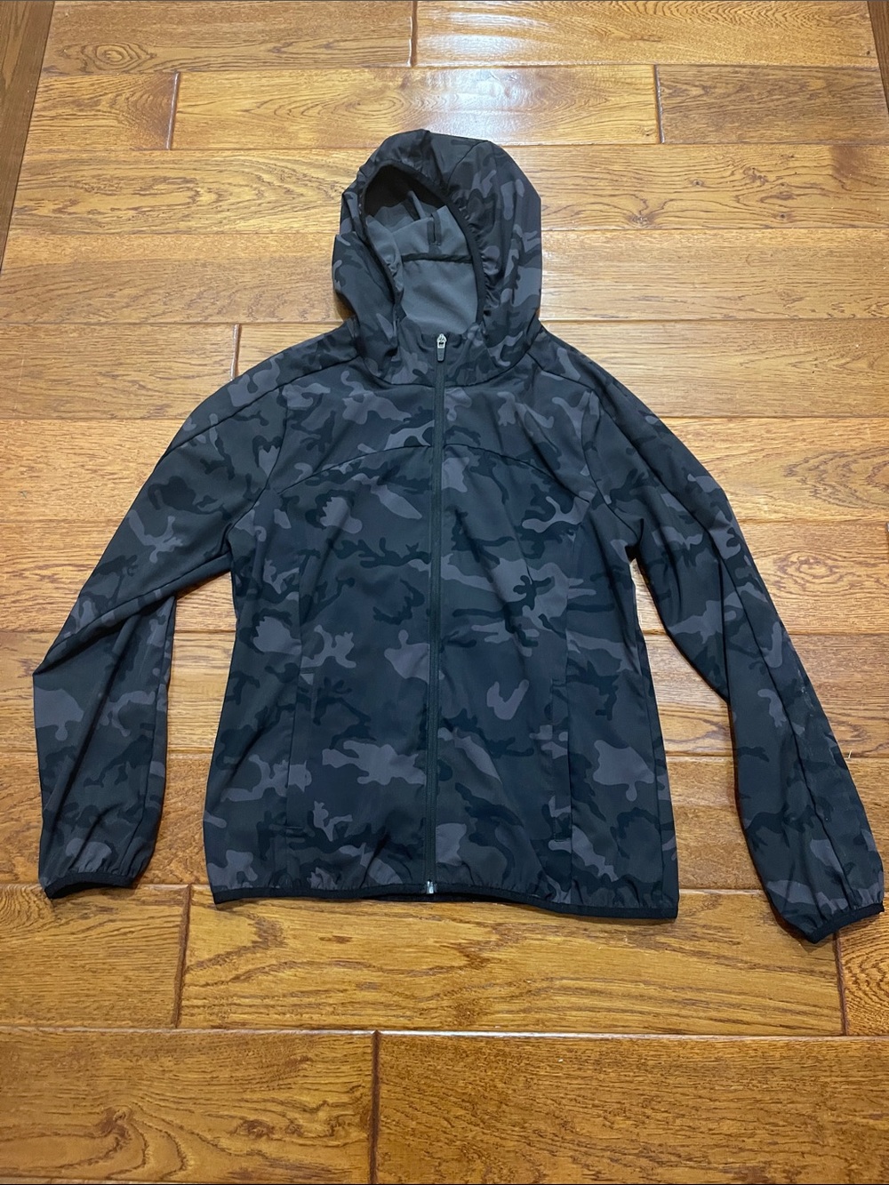 ZYIA Black & Gray Camo Lightweight Jacket